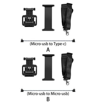 Mount Durable Black Rotated Detachable Front View Convenient Drone Tablet Stand Accessories Hanging Strap Remote Controller Plastic Fit For DJI Mavic Spark