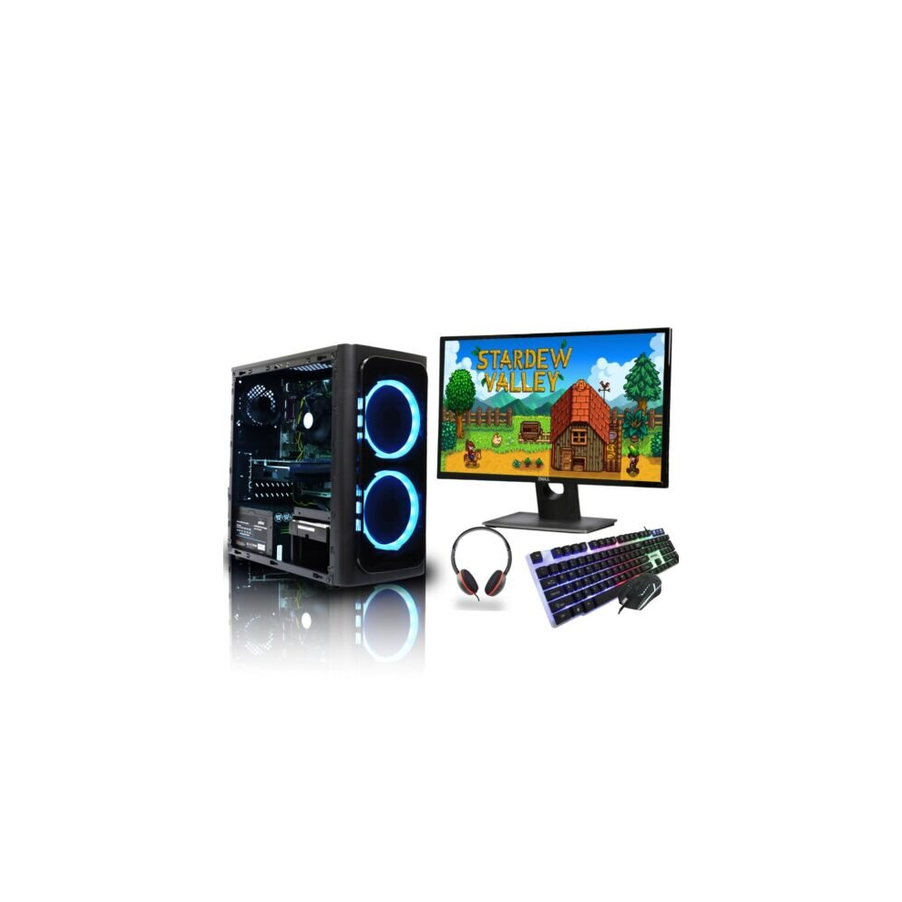 Refurbished Gaming PC Intel Quad Core i3 Bundle 8GB RAM 1TB HDD Nvidia GT 710 W10 